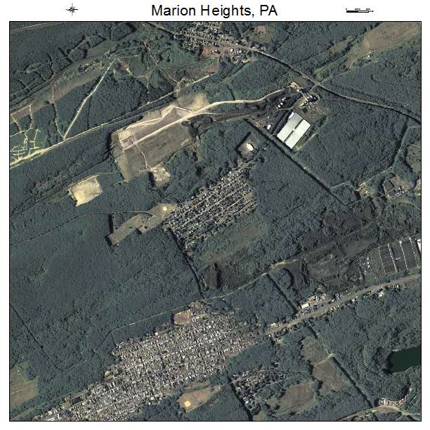 Marion Heights, PA air photo map