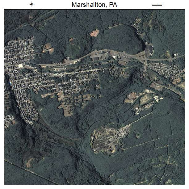 Marshallton, PA air photo map
