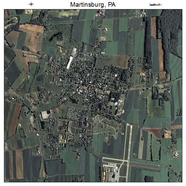 Martinsburg, PA air photo map