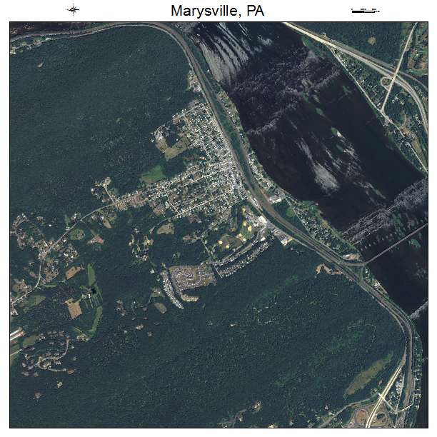 Marysville, PA air photo map