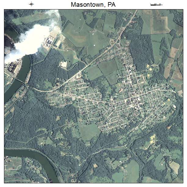 Masontown, PA air photo map