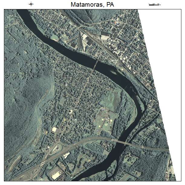 Matamoras, PA air photo map