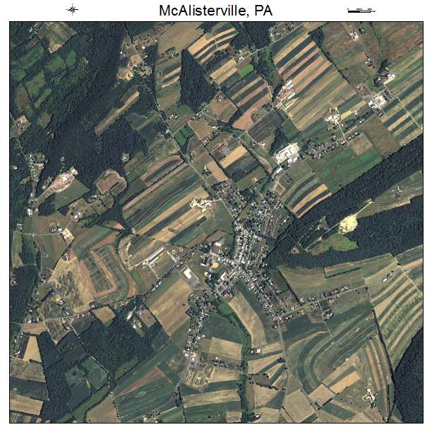 McAlisterville, PA air photo map