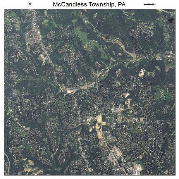 McCandless Township, PA air photo map