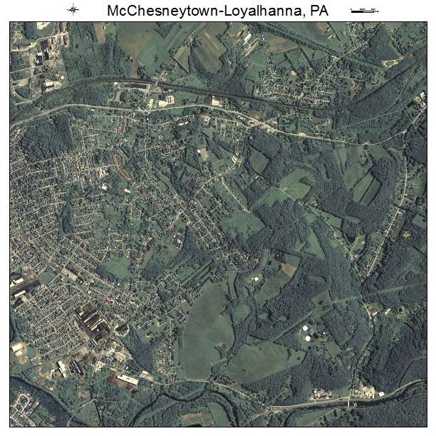 McChesneytown Loyalhanna, PA air photo map