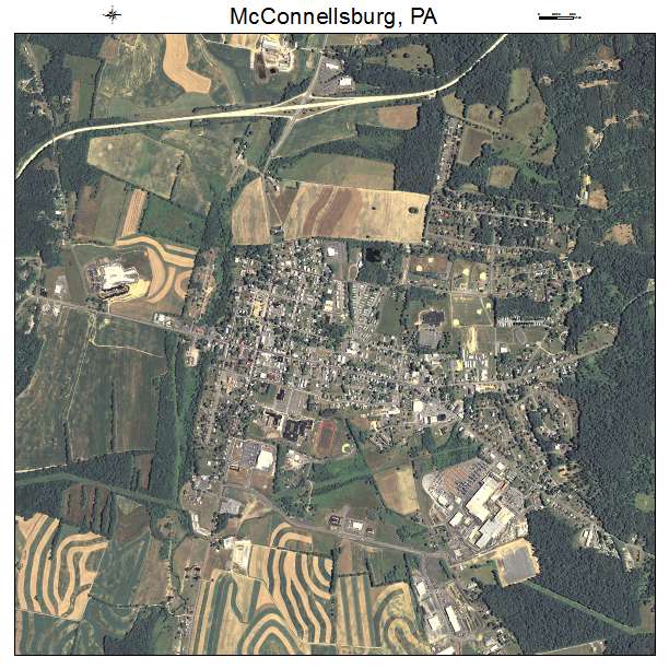 McConnellsburg, PA air photo map