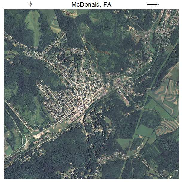 McDonald, PA air photo map