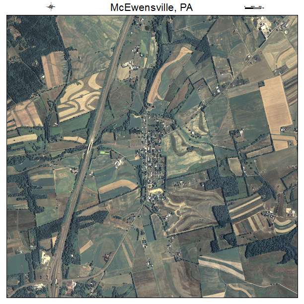 McEwensville, PA air photo map