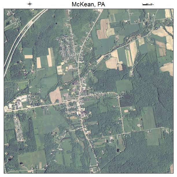 McKean, PA air photo map