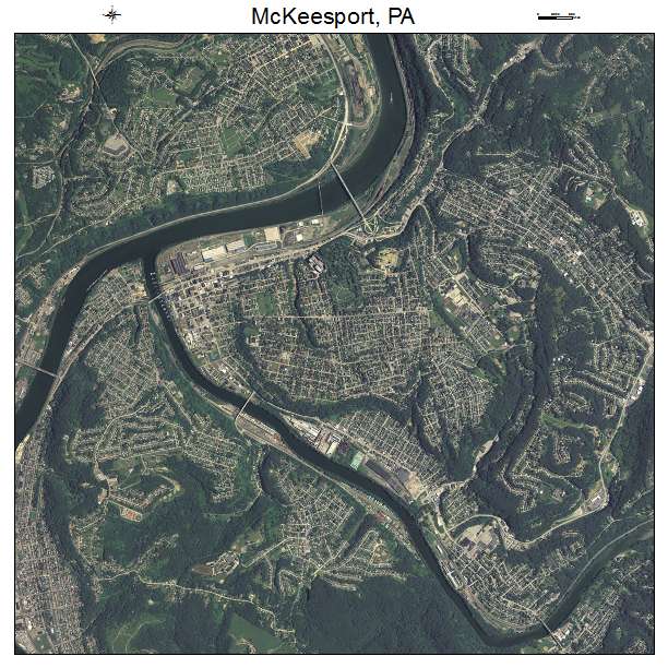 McKeesport, PA air photo map