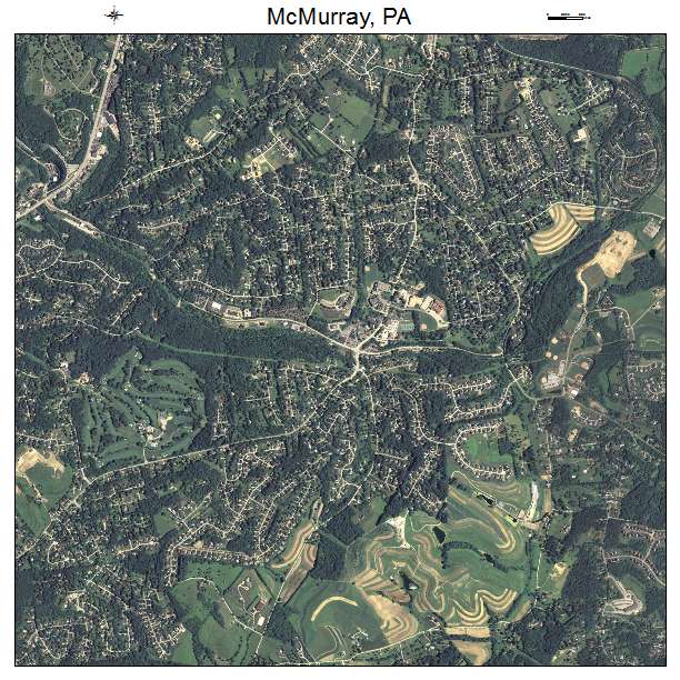 McMurray, PA air photo map
