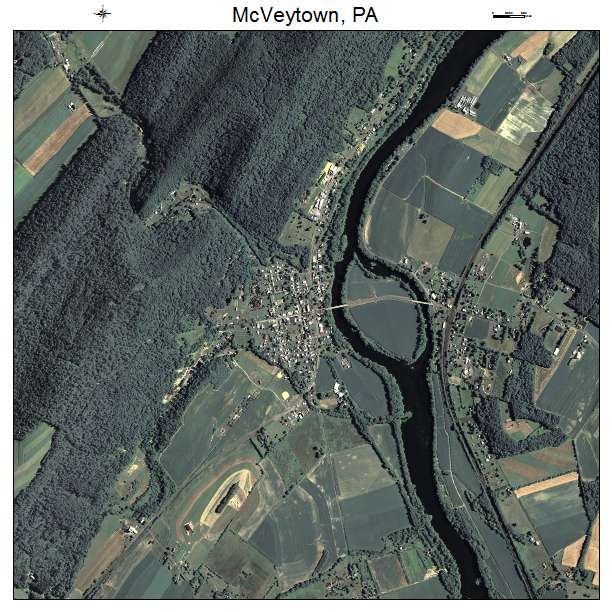 McVeytown, PA air photo map