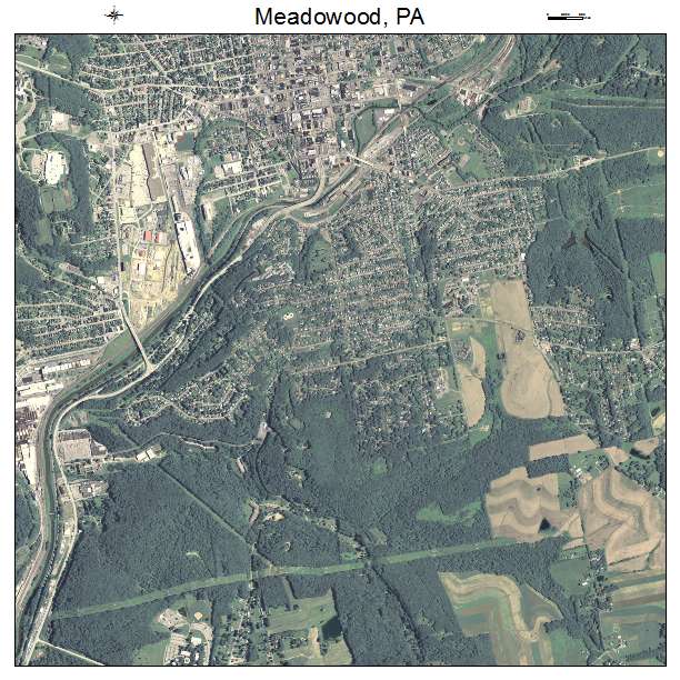 Meadowood, PA air photo map