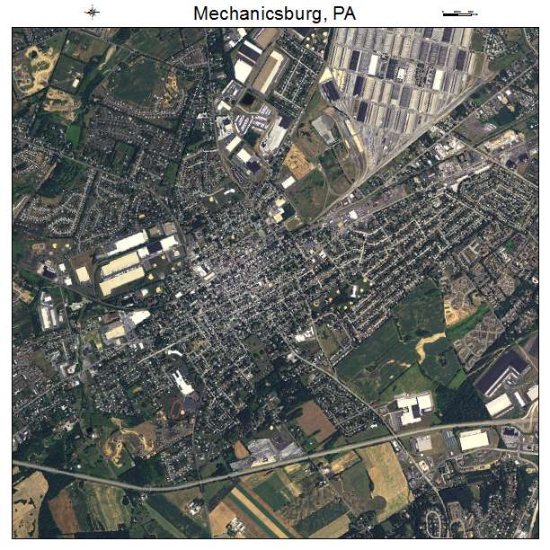 Mechanicsburg, PA air photo map