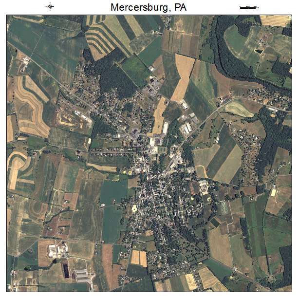 Mercersburg, PA air photo map