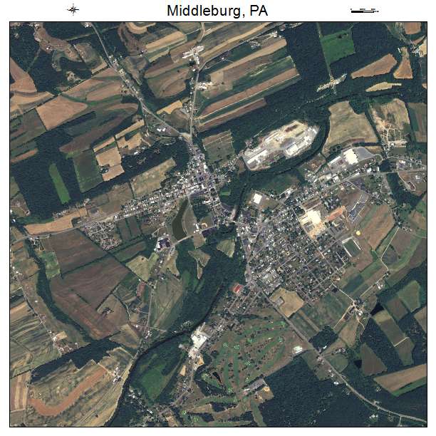 Middleburg, PA air photo map