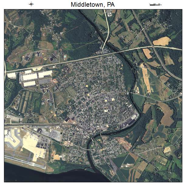 Middletown, PA air photo map