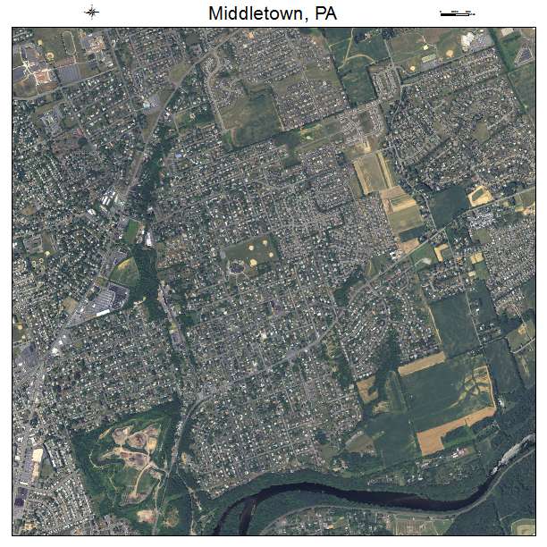 Middletown, PA air photo map