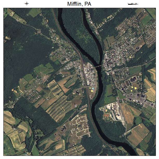 Mifflin, PA air photo map