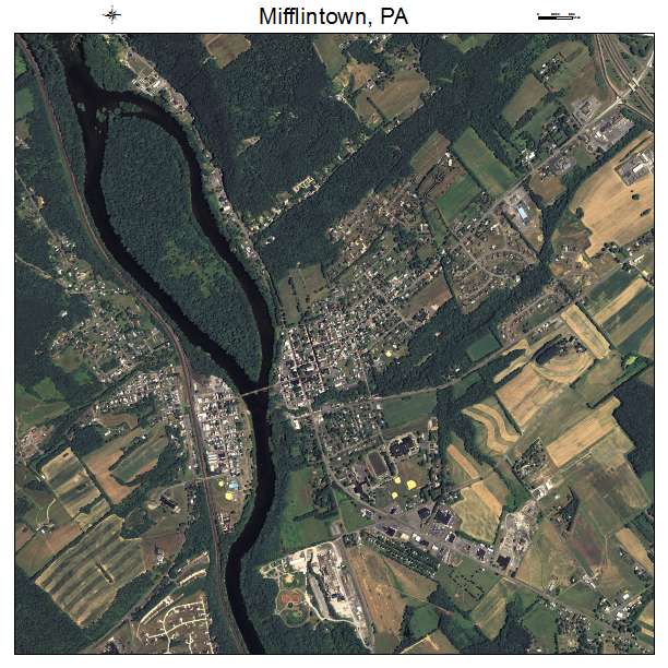 Mifflintown, PA air photo map