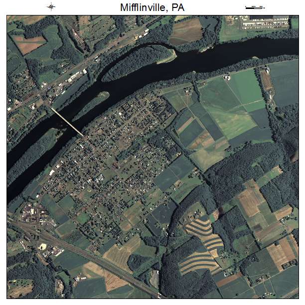 Mifflinville, PA air photo map