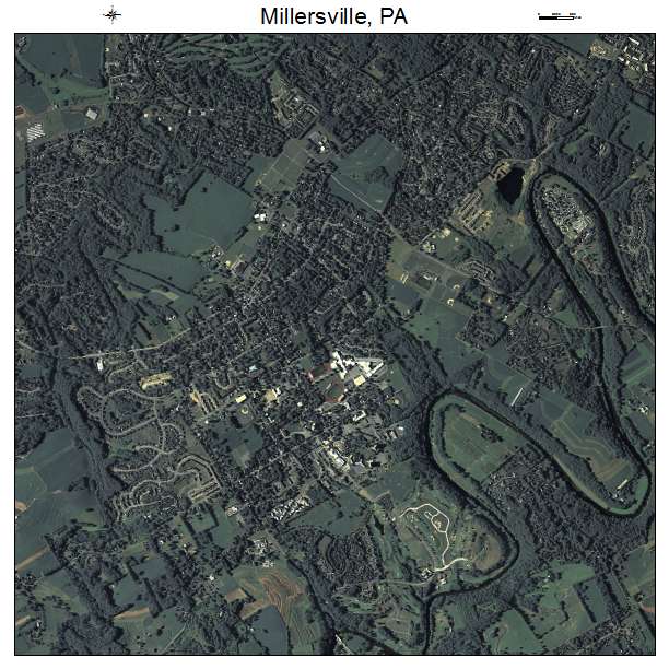 Millersville, PA air photo map
