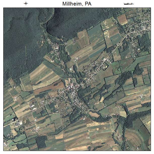 Millheim, PA air photo map