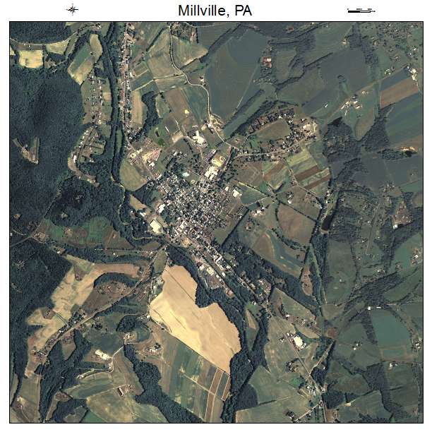 Millville, PA air photo map