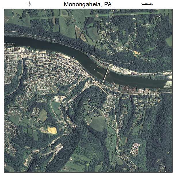 Monongahela, PA air photo map