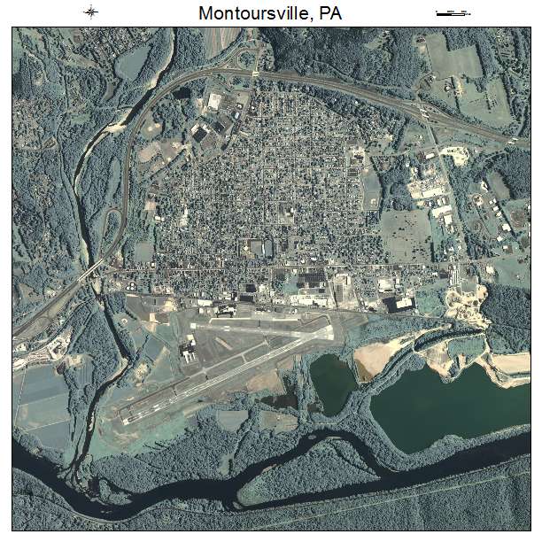 Montoursville, PA air photo map