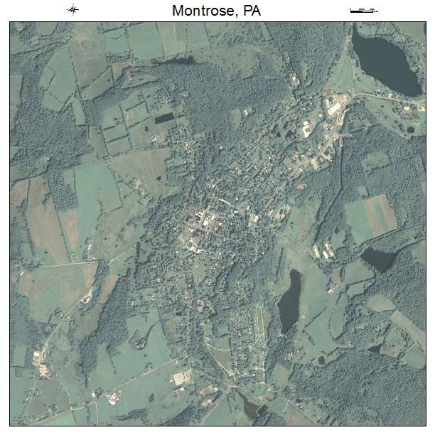 Montrose, PA air photo map