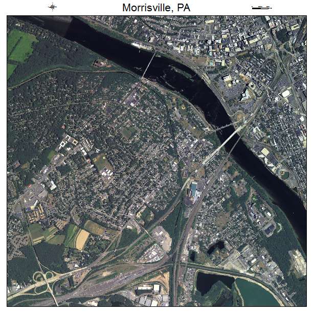 Morrisville, PA air photo map
