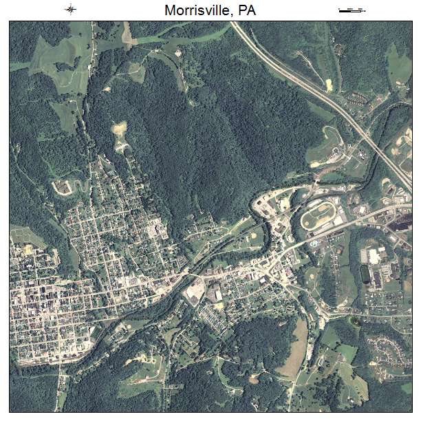 Morrisville, PA air photo map