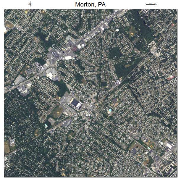 Morton, PA air photo map