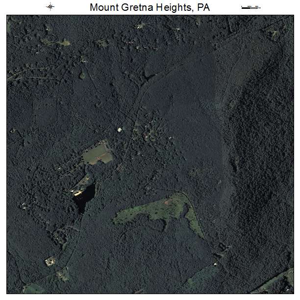 Mount Gretna Heights, PA air photo map