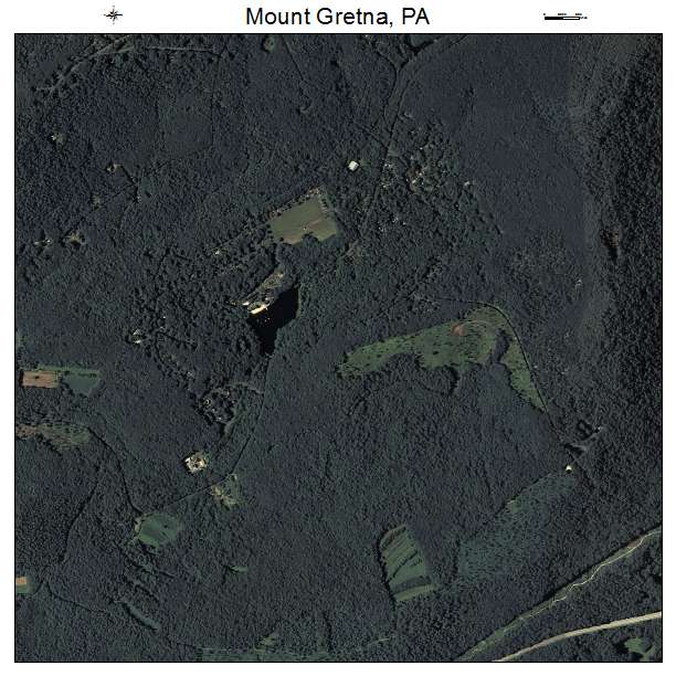 Mount Gretna, PA air photo map