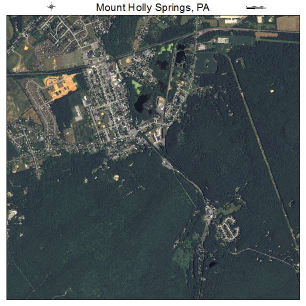 Mount Holly Springs, PA air photo map