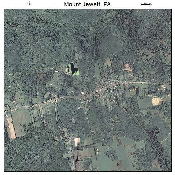 Mount Jewett, PA air photo map