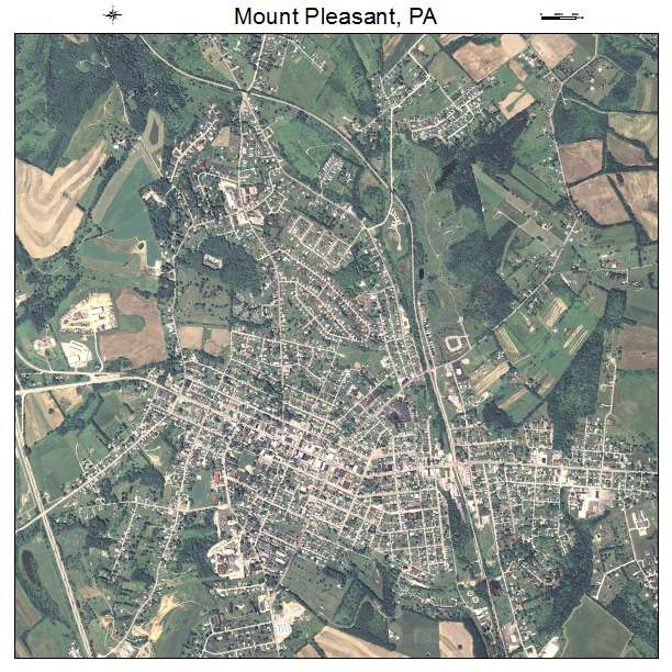 Mount Pleasant, PA air photo map