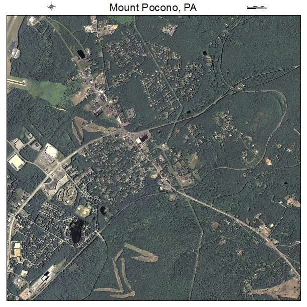 Mount Pocono, PA air photo map
