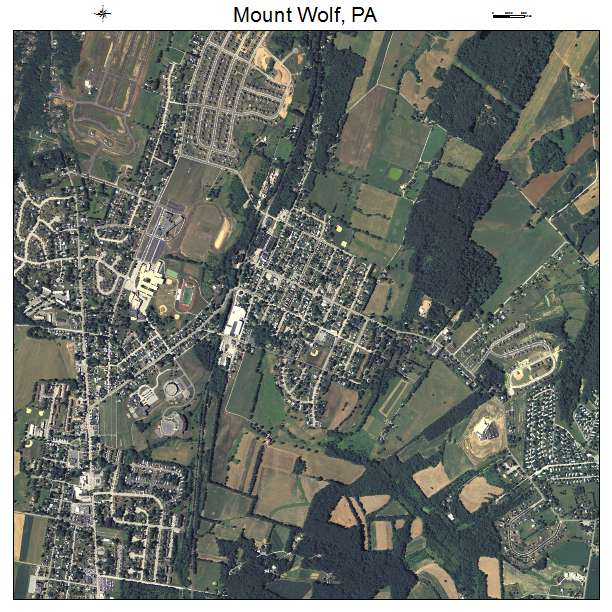 Mount Wolf, PA air photo map
