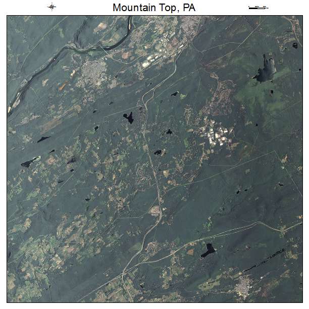 Mountain Top, PA air photo map