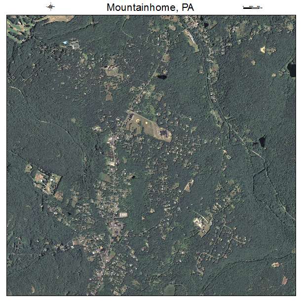 Mountainhome, PA air photo map