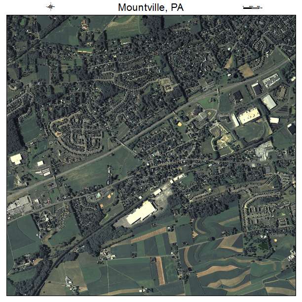Mountville, PA air photo map