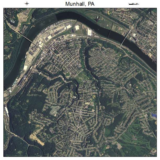 Munhall, PA air photo map
