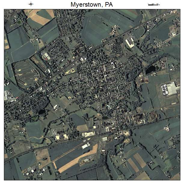 Myerstown, PA air photo map