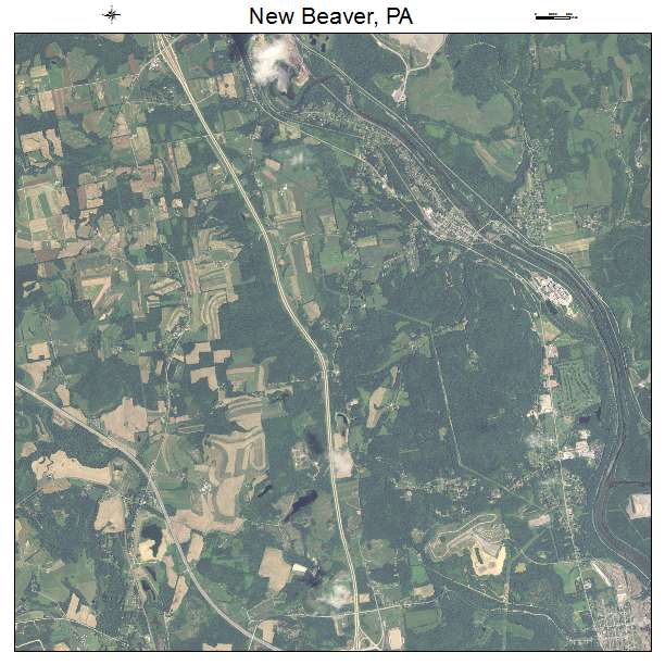 New Beaver, PA air photo map