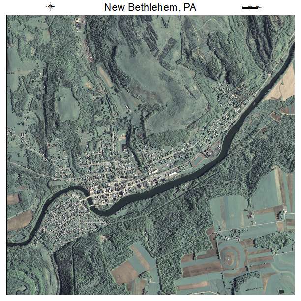 New Bethlehem, PA air photo map