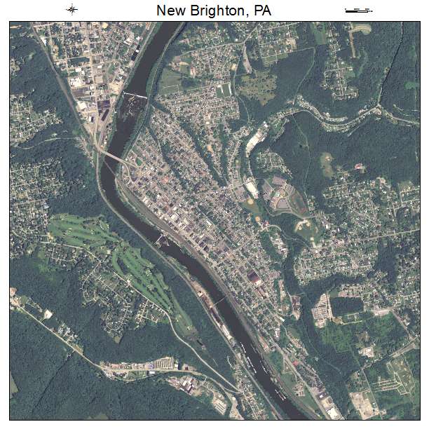 New Brighton, PA air photo map