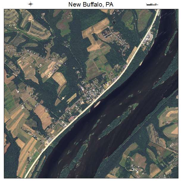 New Buffalo, PA air photo map